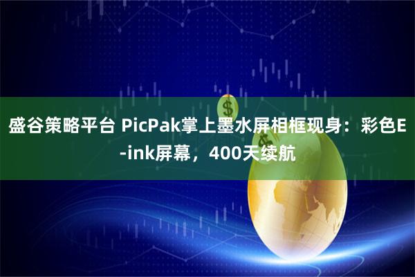 盛谷策略平台 PicPak掌上墨水屏相框现身：彩色E-ink屏幕，400天续航