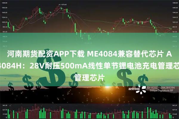 河南期货配资APP下载 ME4084兼容替代芯片 AH4084H：28V耐压500mA线性单节锂电池充电管理芯片