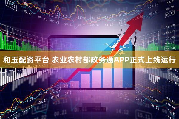 和玉配资平台 农业农村部政务通APP正式上线运行